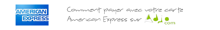 Comment payer par carte American Express sur Adjocom