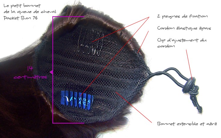 Le bonnet de la queue de cheval POCKET BUN 76