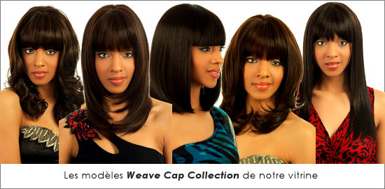 Les modèles Weave Cap Collection de la vitrine Adjocom